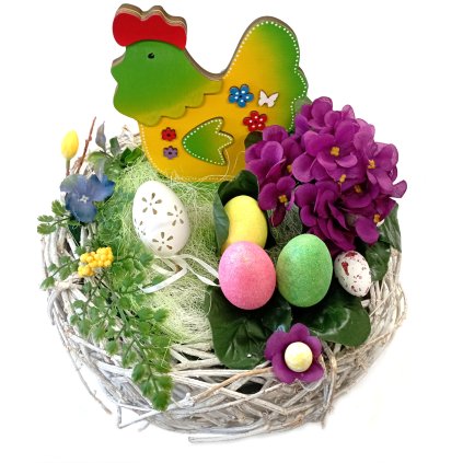 Velikonoční košík se slepičkou /ž