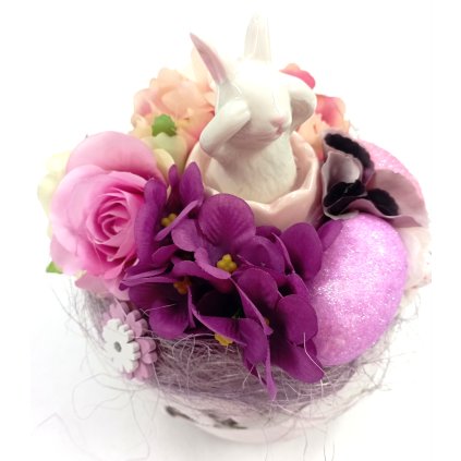 Proutěný košík s králíčkem /2