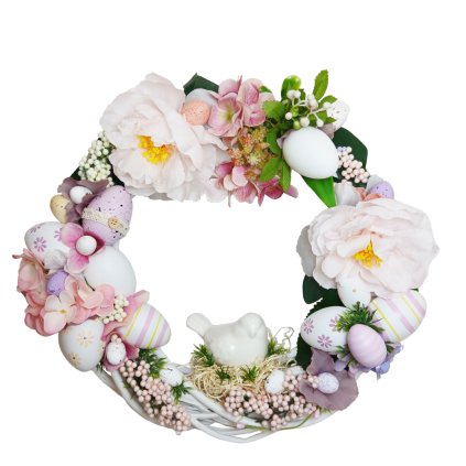 Velikonoční věnec s ptáčkem