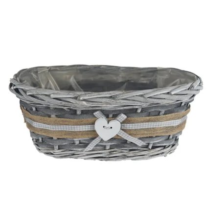 Obal šedý s plastem  Obal šedý oválný