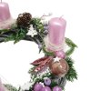 Adventní věnec šedo růžový  Adventní věnec