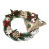 Vánoční věnec se zlatým pytlíkem  Vánoční věnec
