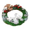 Vánoční věnec-jelen s mašli