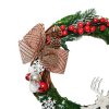 Vánoční věnec-jelen s mašli