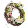 Velikonoční věnec na pověšení s ptačkem  věnec na pověšení s ptačkem