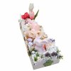Velikonoční dekorace - ohrádka s králíky a vejci  ohrádka s králíky a vejci fialova