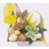 Velikonoční dekorace ZLATÝ KRALIK  Velikonoční dekorace na stůl 22 x 18 x 26cm