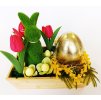 Velikonoční truhlík se zlatým vejcem