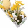 Velikonoční dekorace - ohrádka s kachní a narcisy  Velikonoční dekorace - ohrádka s králíky a narcisy
