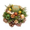 Vánoční svícen věnec zelený