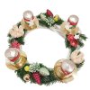 Adventní věnec tradiční se zlatými svíčkami  Adventní věnec tradiční