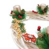 Luxusní adventní věnec se bílými svíčkami  Luxusní adventní věnec