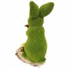 Zelená sametová socha králíka 40 cm  Zelená socha  králíka 40 cm