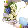Velikonoční věnec s modrými hortenziemi  Velikonoční věnec s modrými hortenziemi