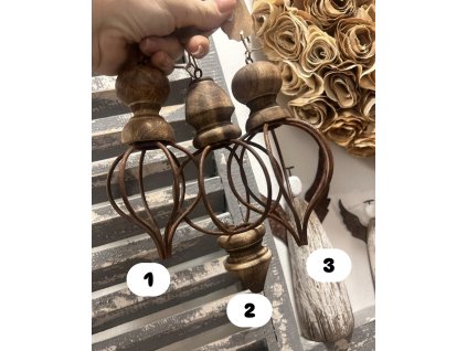 Ozdoba dřevo kov 02