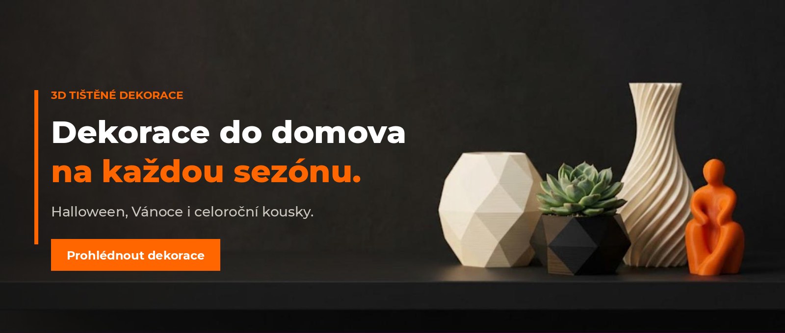Dekorace do domova na každou sezónu – 3D tištěné dekorace