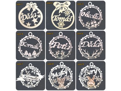 Vánoční ozdoby se jménem 1