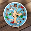 Hodiny stromeček s motýly