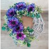 Věnec z proutí fialový