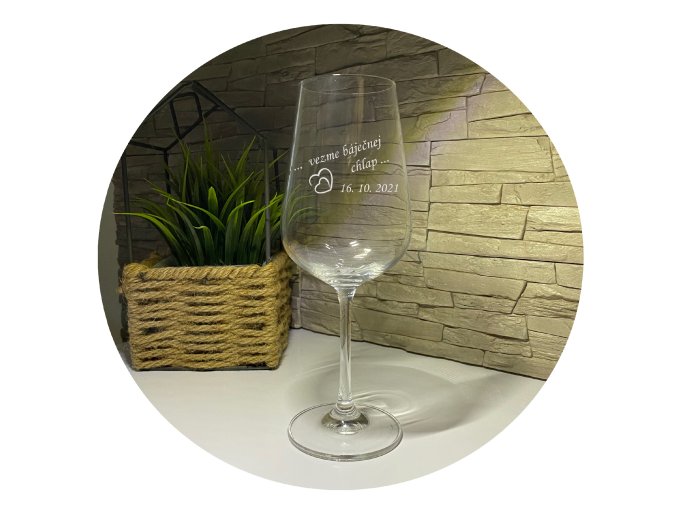 Vezme báječnej chlap - Svatební sklenice