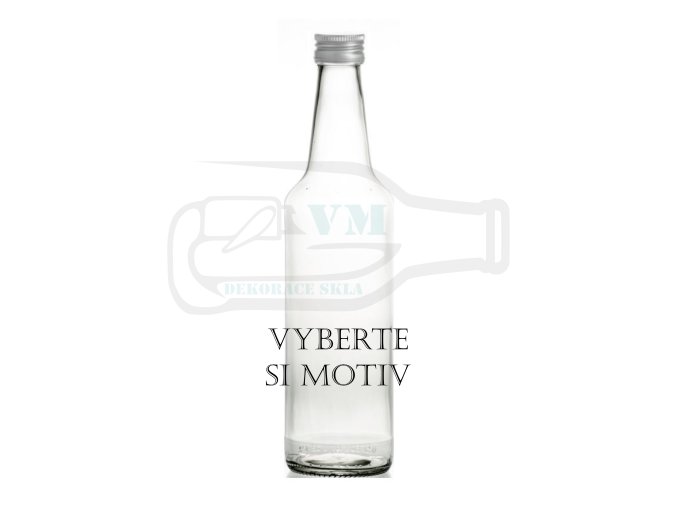 Oslava - pískovaná láhev