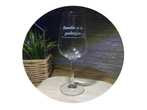 Sklenice na víno "Dneska si to zasloužím"