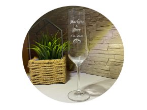 Svatební sklenice na sekt