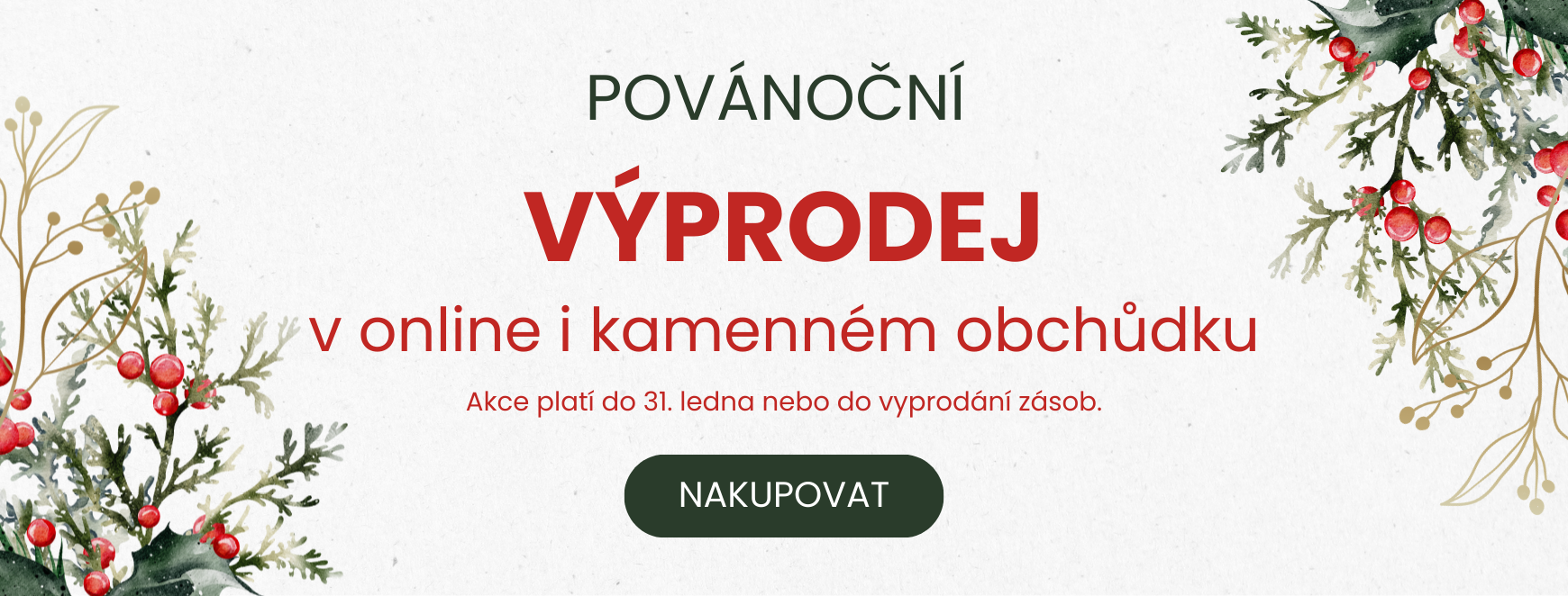Povánoční výprodej