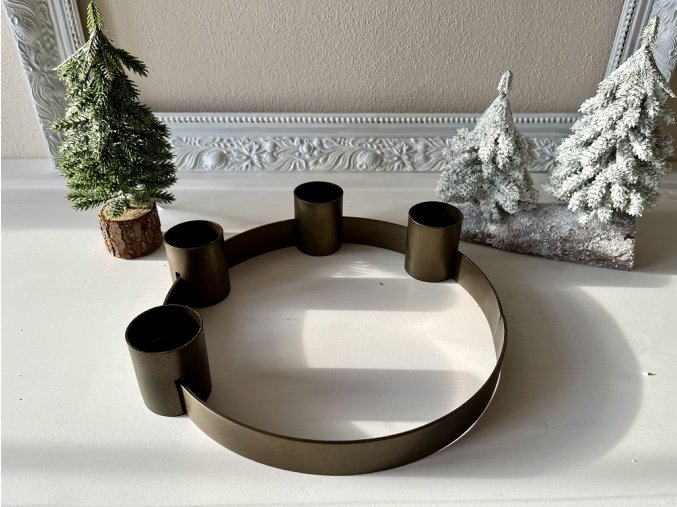 Adventní kovový svícen IB Laursen 1