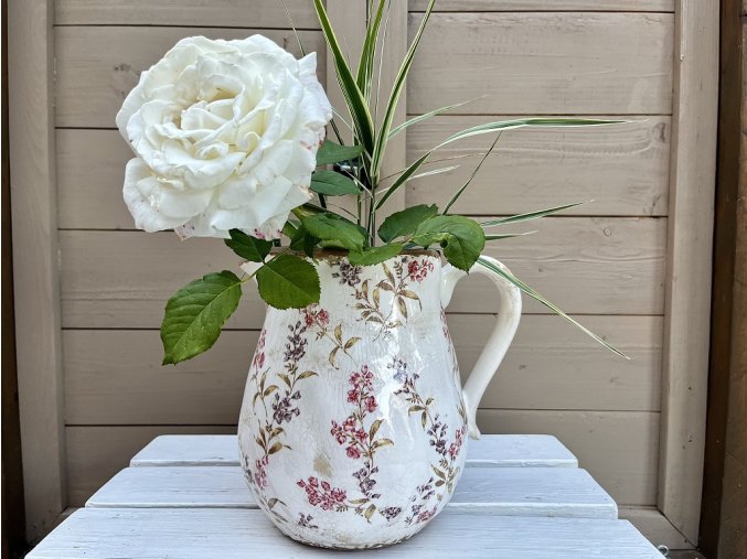 Keramický džbán s lučními květy Monnia