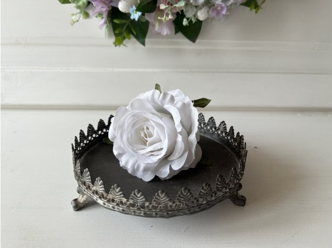 Šedý kovový dekorativní podnos 7