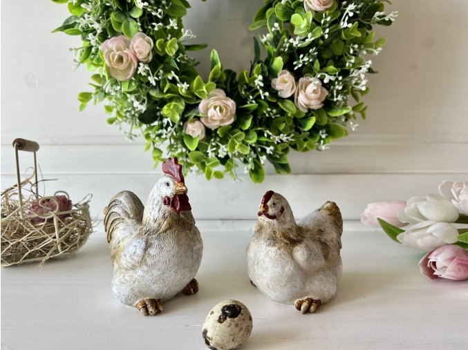 Slepička a kohoutek smetanovo hneda 2