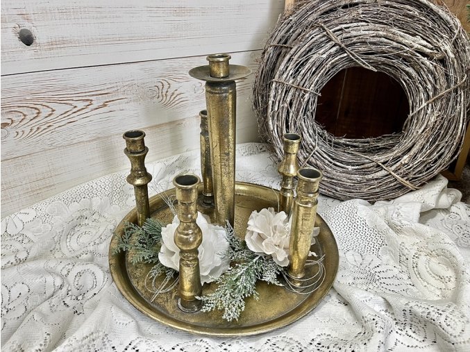 Zlatý adventní svícen