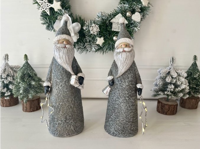 Dekorace Mikuláš s LED hvězdou 1