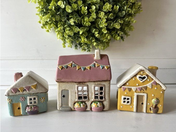 Jarní keramické domečky 1