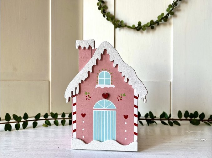 Vanocni domecek Laura ruzovy GreenGate