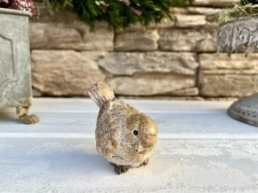 Dekorace ptáček hnědý