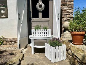 Dreveny truhlik bily obdelnikovy 1