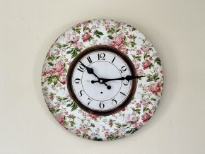 Nástěnné hodiny s květinami Flowers de Provence 3