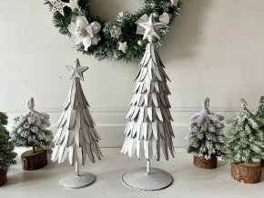 Dekorace kovový stromek s patinou