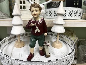 Dekorace chlapec s koníčkem