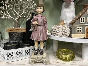 Dekorace holčička s medvídkem