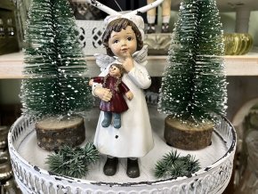Dekorace andílek s panenkou 1