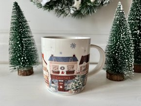 Porcelánový hrnek Vánoční městečko