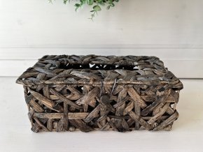 Pletená krabička na kapesníky 1