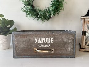 Dřevěný šuplík Nature