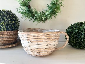 Proutěný květináč hrnek