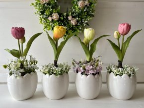 Tulipány v květníku