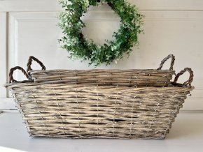 Proutěný truhlík s uchy 1