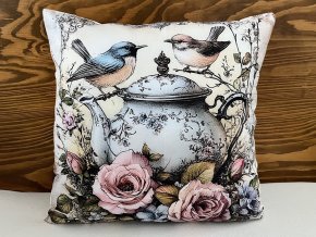 Povlak na polštář s ptáčky
